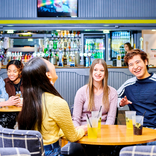 Students in a bar